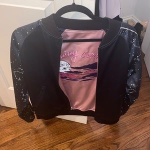 Opening ceremony moonlight reversible bomber jacket